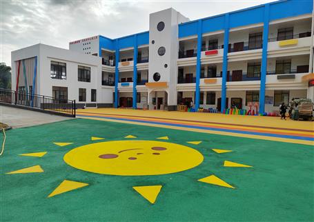 【“兩個年”雙提升】桂海分公司承建的百林鄉(xiāng)中心幼兒園順利開園！